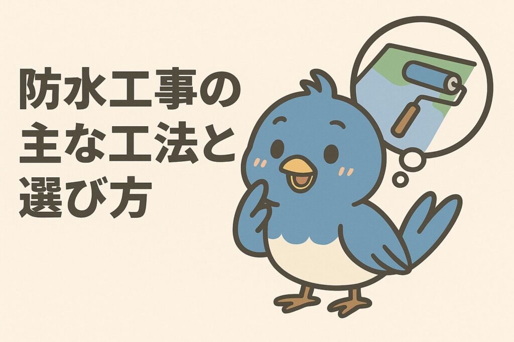 防水工事の主な工法と選び方